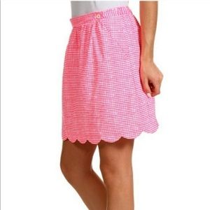 LILLY PULITZER | Mimosa Mini Skirt Pink Gingham M